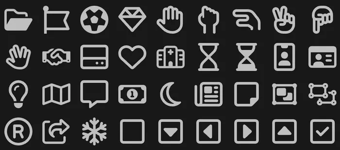 various icons